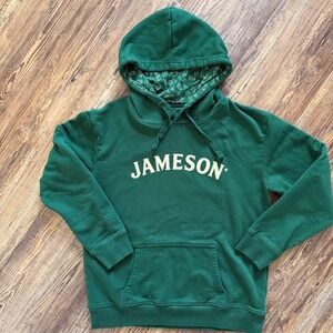 Jameson Irish Whiskey Logo Pullover Cotton Sweatshirt Hoodie Mens Large Cocktail